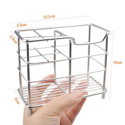 Toothbrush Holder, WeGuard Stainless Steel Multifunctional Tooth Brush Holder for Bathroom, Sturdy and Hygienic Toothpaste Holder - Sliver - Granadias